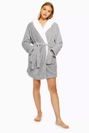 Faux Fur Fluffy Robe at Topshop